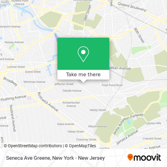 Mapa de Seneca Ave Greene