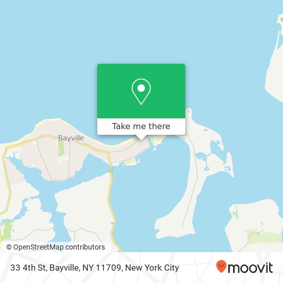 Mapa de 33 4th St, Bayville, NY 11709