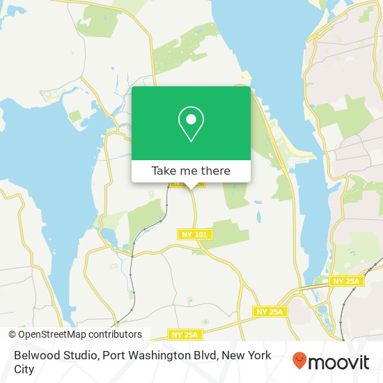 Mapa de Belwood Studio, Port Washington Blvd