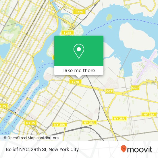 Belief NYC, 29th St map