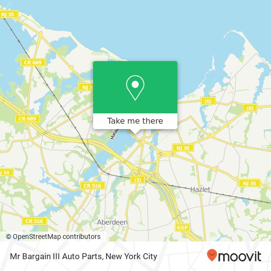 Mr Bargain III Auto Parts map