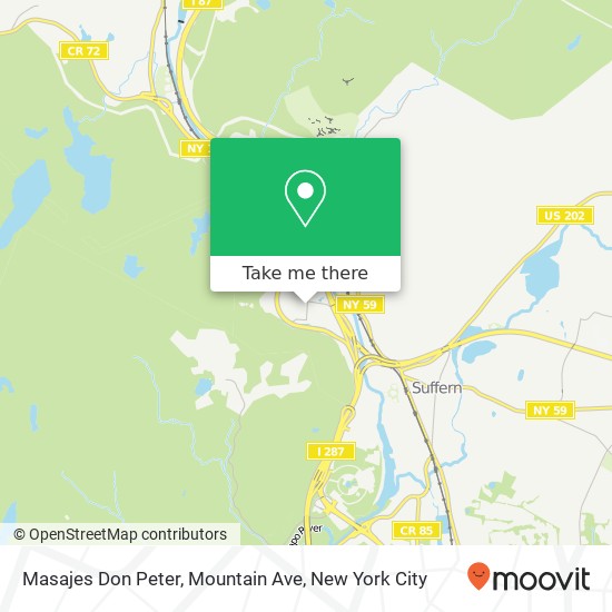 Mapa de Masajes Don Peter, Mountain Ave