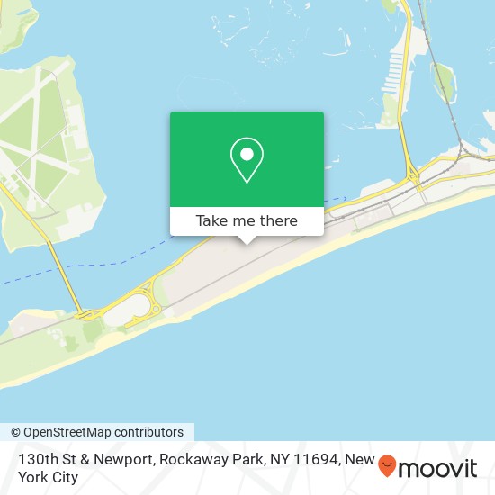 Mapa de 130th St & Newport, Rockaway Park, NY 11694