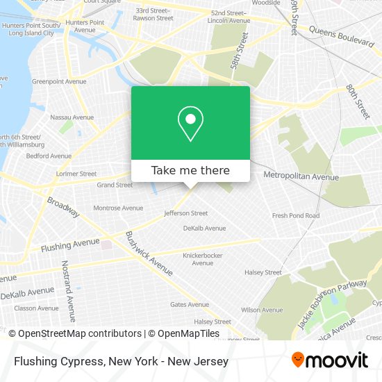 Mapa de Flushing Cypress