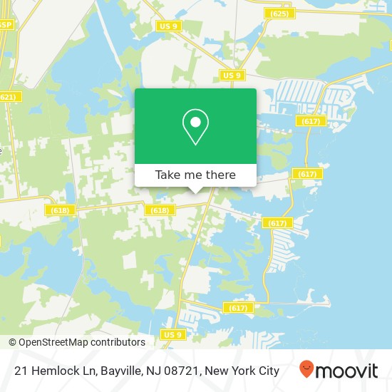 21 Hemlock Ln, Bayville, NJ 08721 map