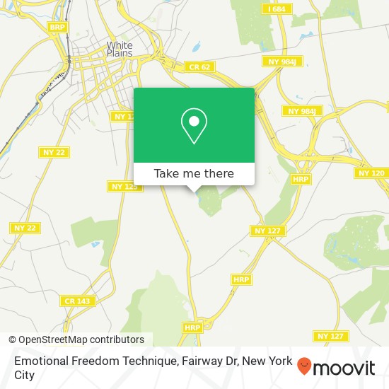 Mapa de Emotional Freedom Technique, Fairway Dr