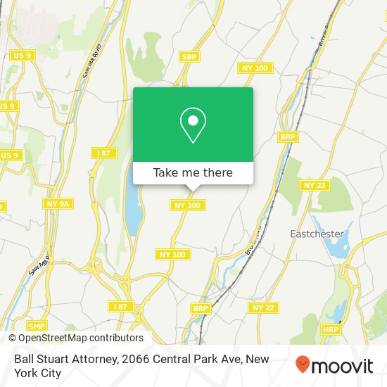 Ball Stuart Attorney, 2066 Central Park Ave map