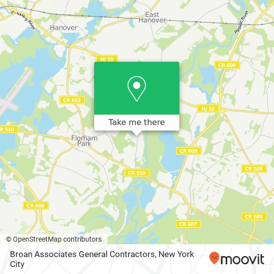 Broan Associates General Contractors map