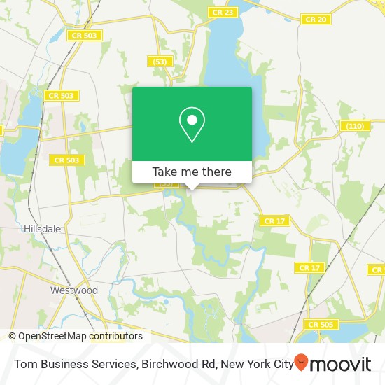 Mapa de Tom Business Services, Birchwood Rd