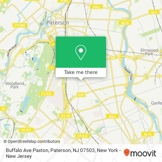 Buffalo Ave Paxton, Paterson, NJ 07503 map