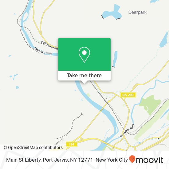 Mapa de Main St Liberty, Port Jervis, NY 12771