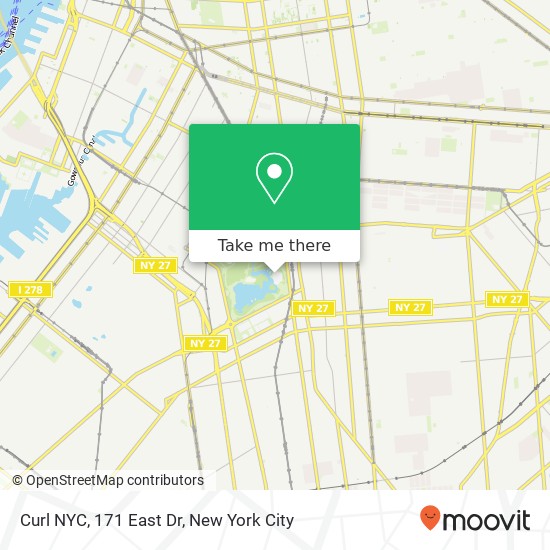 Mapa de Curl NYC, 171 East Dr