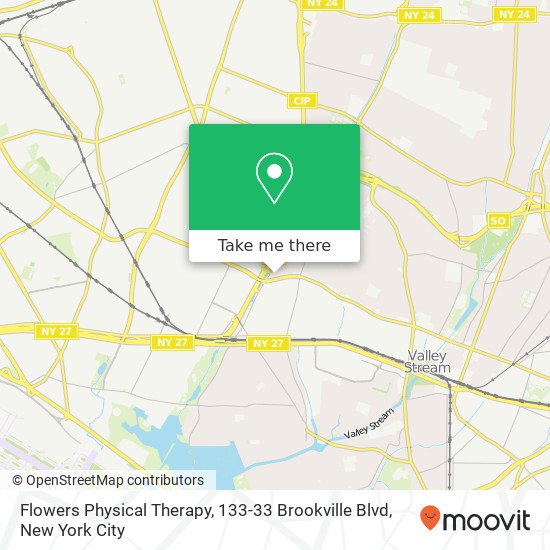 Flowers Physical Therapy, 133-33 Brookville Blvd map