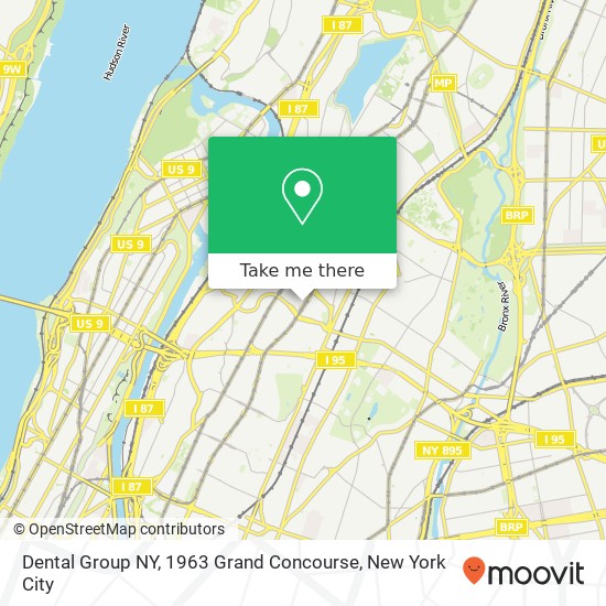 Dental Group NY, 1963 Grand Concourse map