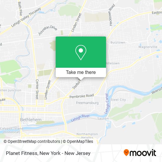 Planet Fitness map