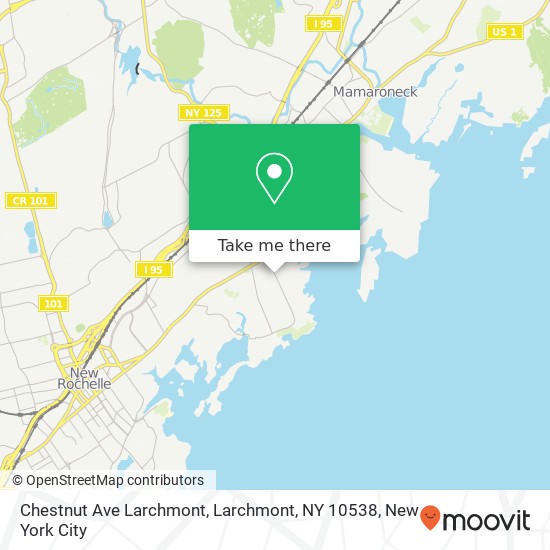 Chestnut Ave Larchmont, Larchmont, NY 10538 map