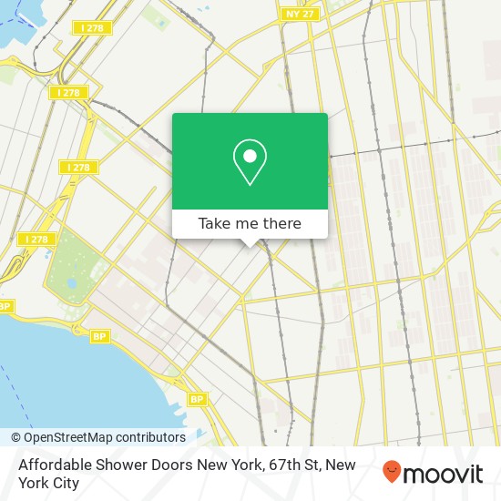 Affordable Shower Doors New York, 67th St map
