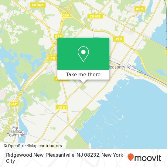 Ridgewood New, Pleasantville, NJ 08232 map