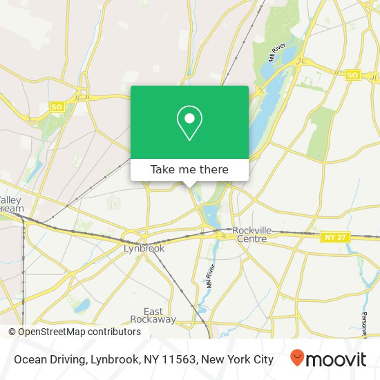 Mapa de Ocean Driving, Lynbrook, NY 11563