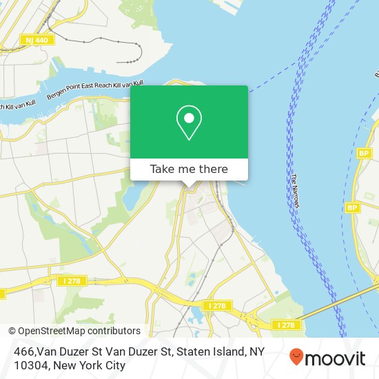 Mapa de 466,Van Duzer St Van Duzer St, Staten Island, NY 10304