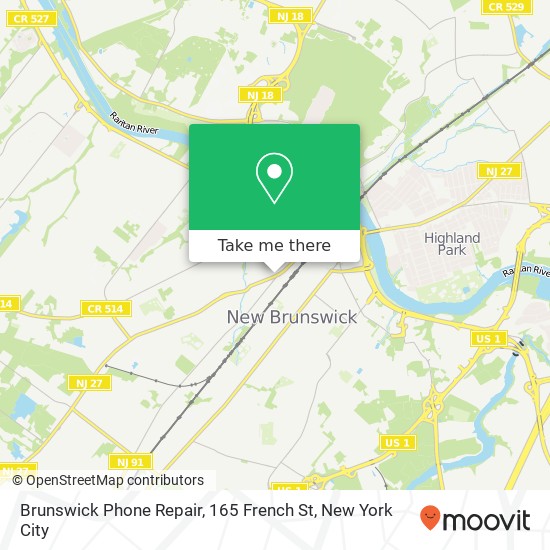 Mapa de Brunswick Phone Repair, 165 French St