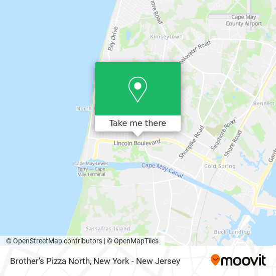 Brother's Pizza North map