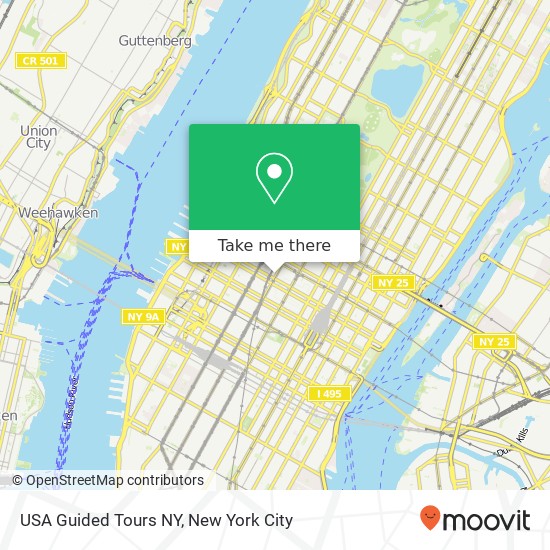 USA Guided Tours NY map