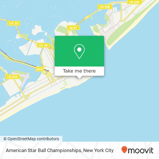 Mapa de American Star Ball Championships