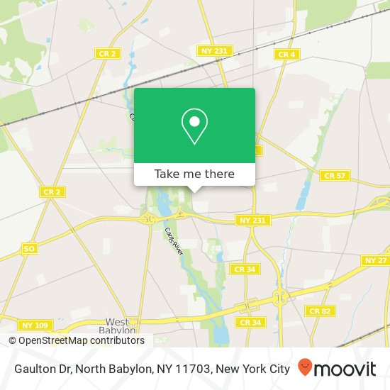 Mapa de Gaulton Dr, North Babylon, NY 11703