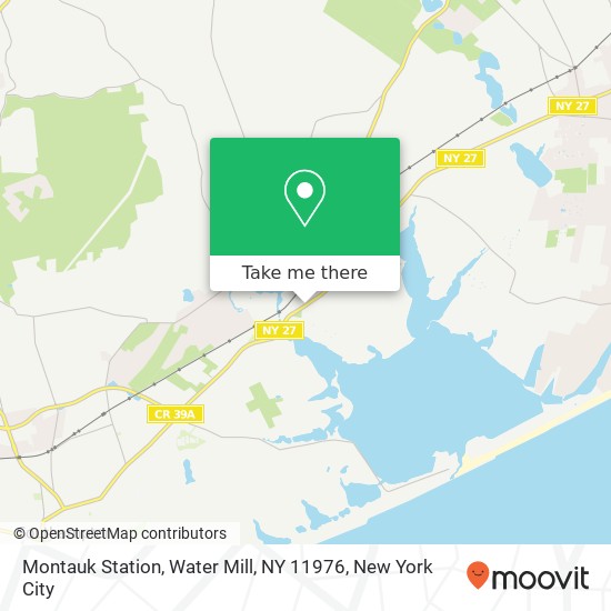 Mapa de Montauk Station, Water Mill, NY 11976