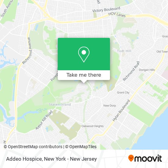 Addeo Hospice map