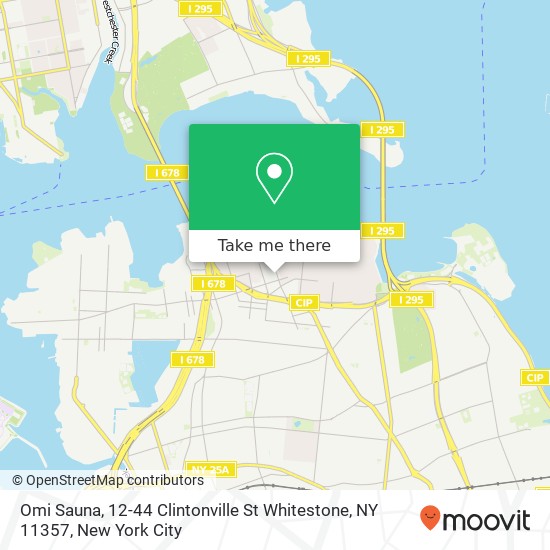 Mapa de Omi Sauna, 12-44 Clintonville St Whitestone, NY 11357