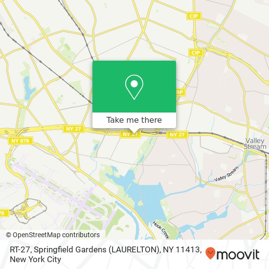 Mapa de RT-27, Springfield Gardens (LAURELTON), NY 11413