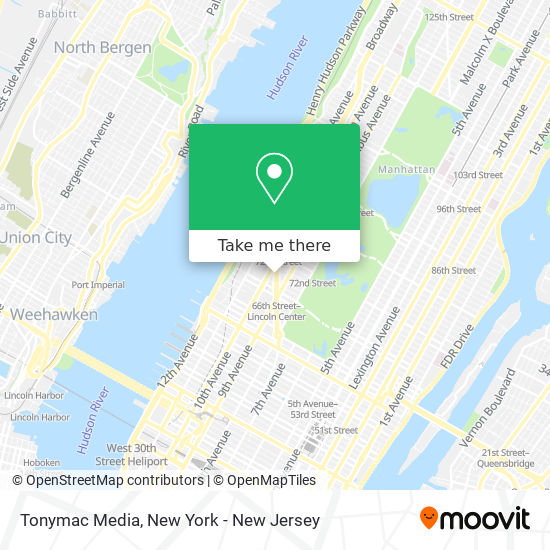 Mapa de Tonymac Media