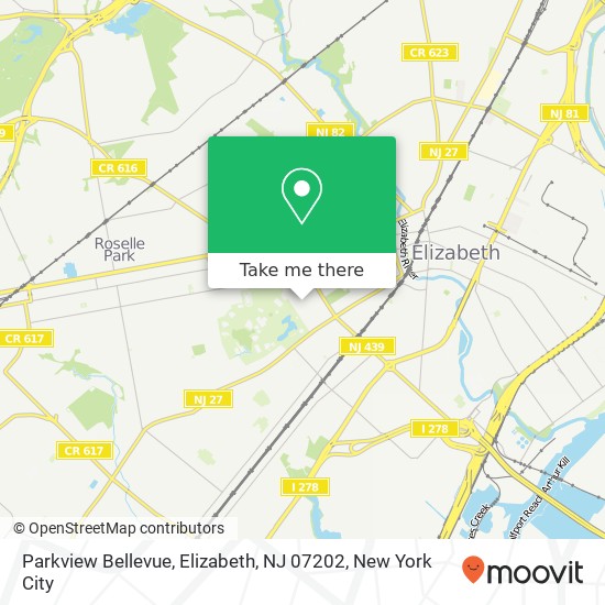 Parkview Bellevue, Elizabeth, NJ 07202 map