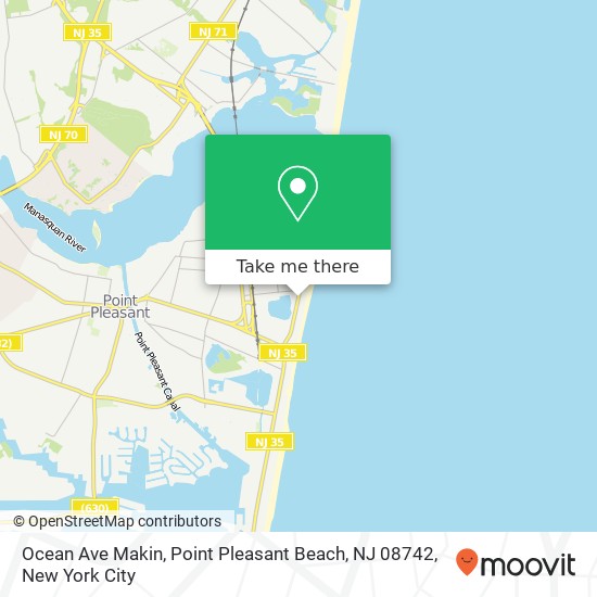 Ocean Ave Makin, Point Pleasant Beach, NJ 08742 map