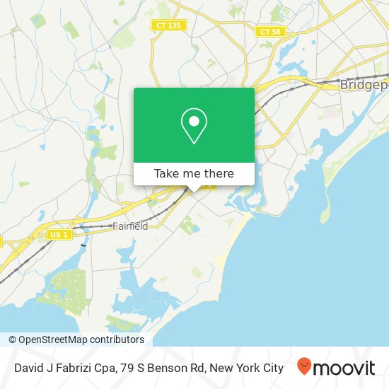 David J Fabrizi Cpa, 79 S Benson Rd map