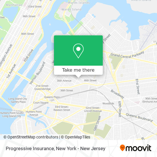 Progressive Insurance map