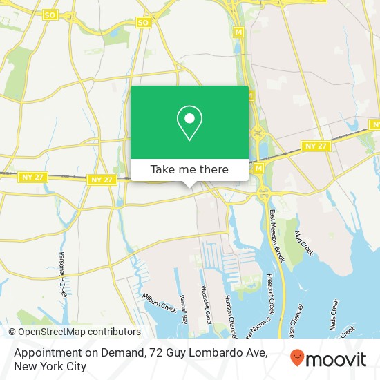 Mapa de Appointment on Demand, 72 Guy Lombardo Ave