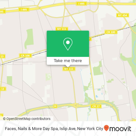 Faces, Nails & More Day Spa, Islip Ave map