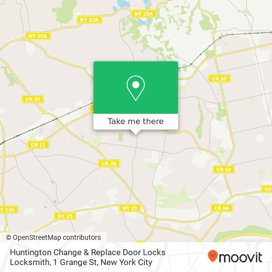 Mapa de Huntington Change & Replace Door Locks Locksmith, 1 Grange St