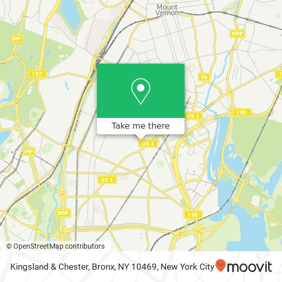 Kingsland & Chester, Bronx, NY 10469 map
