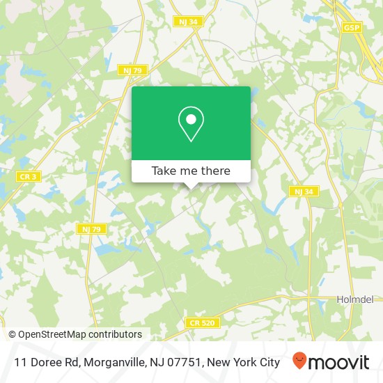 11 Doree Rd, Morganville, NJ 07751 map