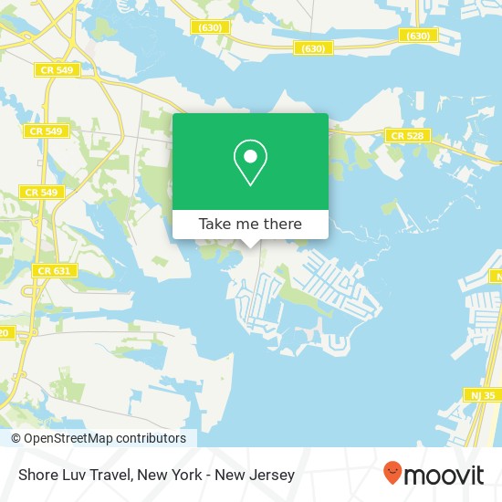 Shore Luv Travel map