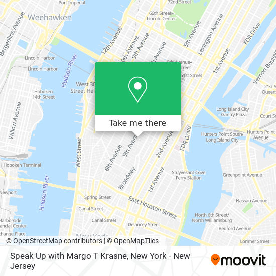 Speak Up with Margo T Krasne map