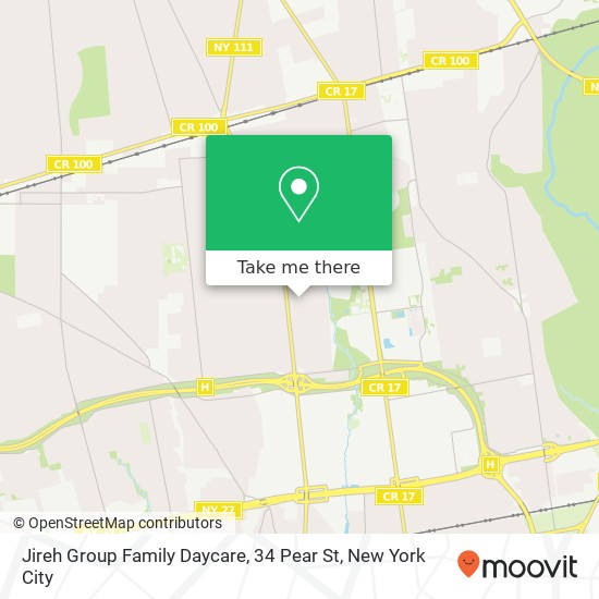 Mapa de Jireh Group Family Daycare, 34 Pear St