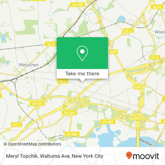 Mapa de Meryl Topchik, Waltuma Ave