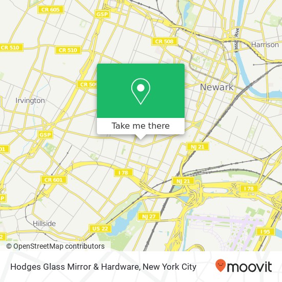 Mapa de Hodges Glass Mirror & Hardware