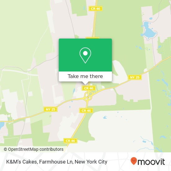 Mapa de K&M's Cakes, Farmhouse Ln