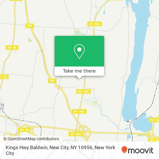 Mapa de Kings Hwy Baldwin, New City, NY 10956